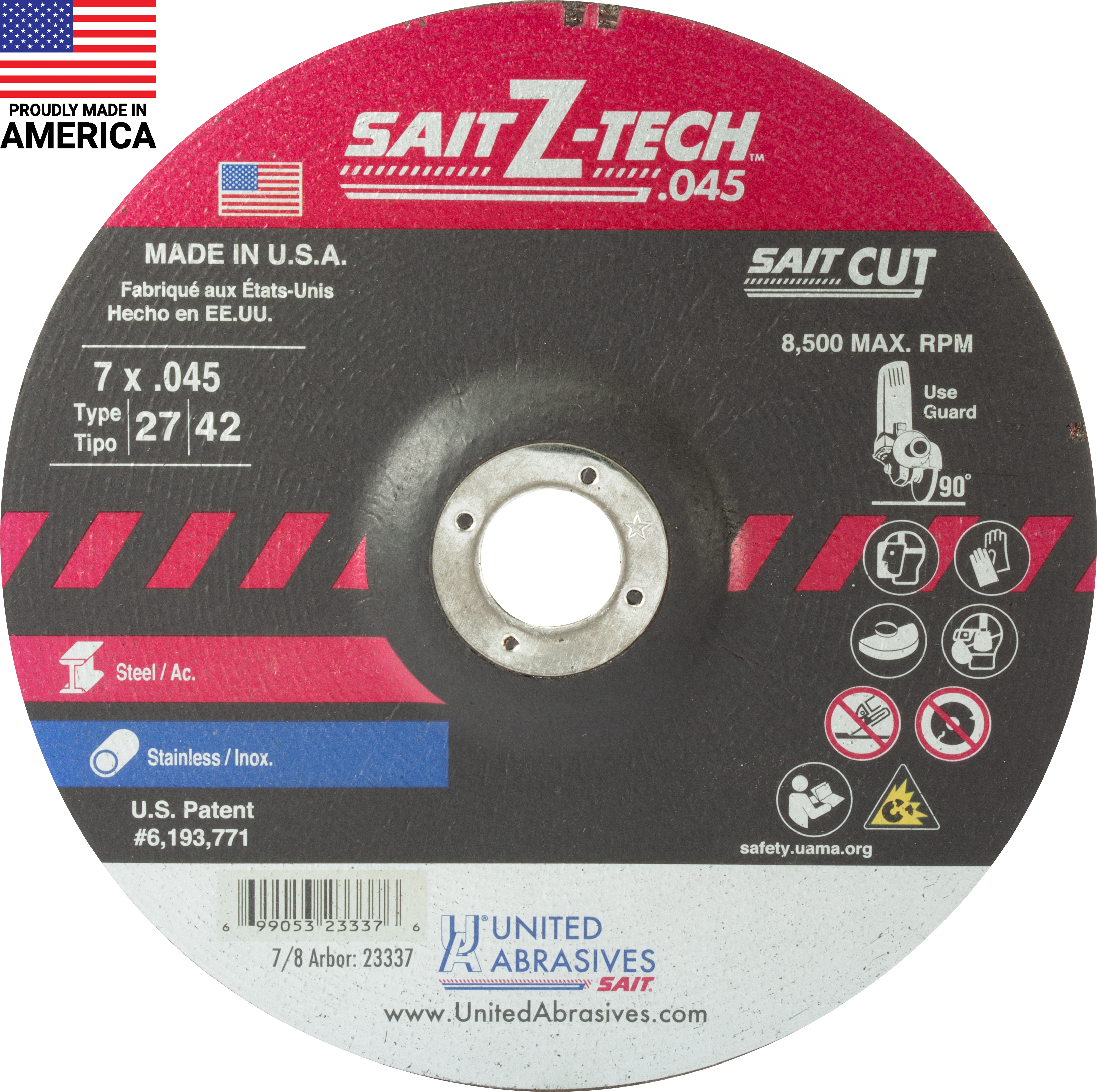 DT 7 X .045 X 7/8 Z-TECH - Cutting Wheels
